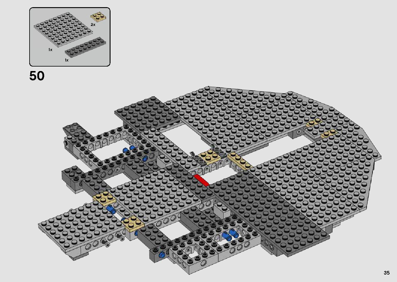 Millennium Falcon 75257 LEGO information LEGO instructions 35 page