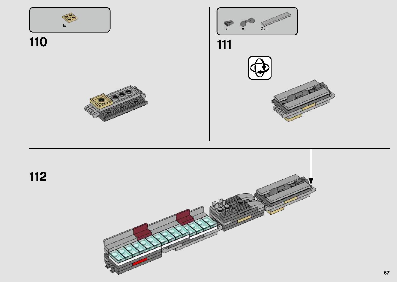 Millennium Falcon 75257 LEGO information LEGO instructions 67 page