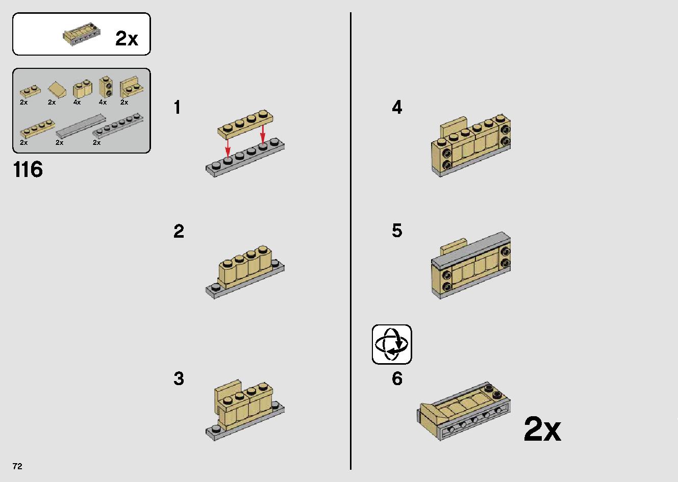 Millennium Falcon 75257 LEGO information LEGO instructions 72 page