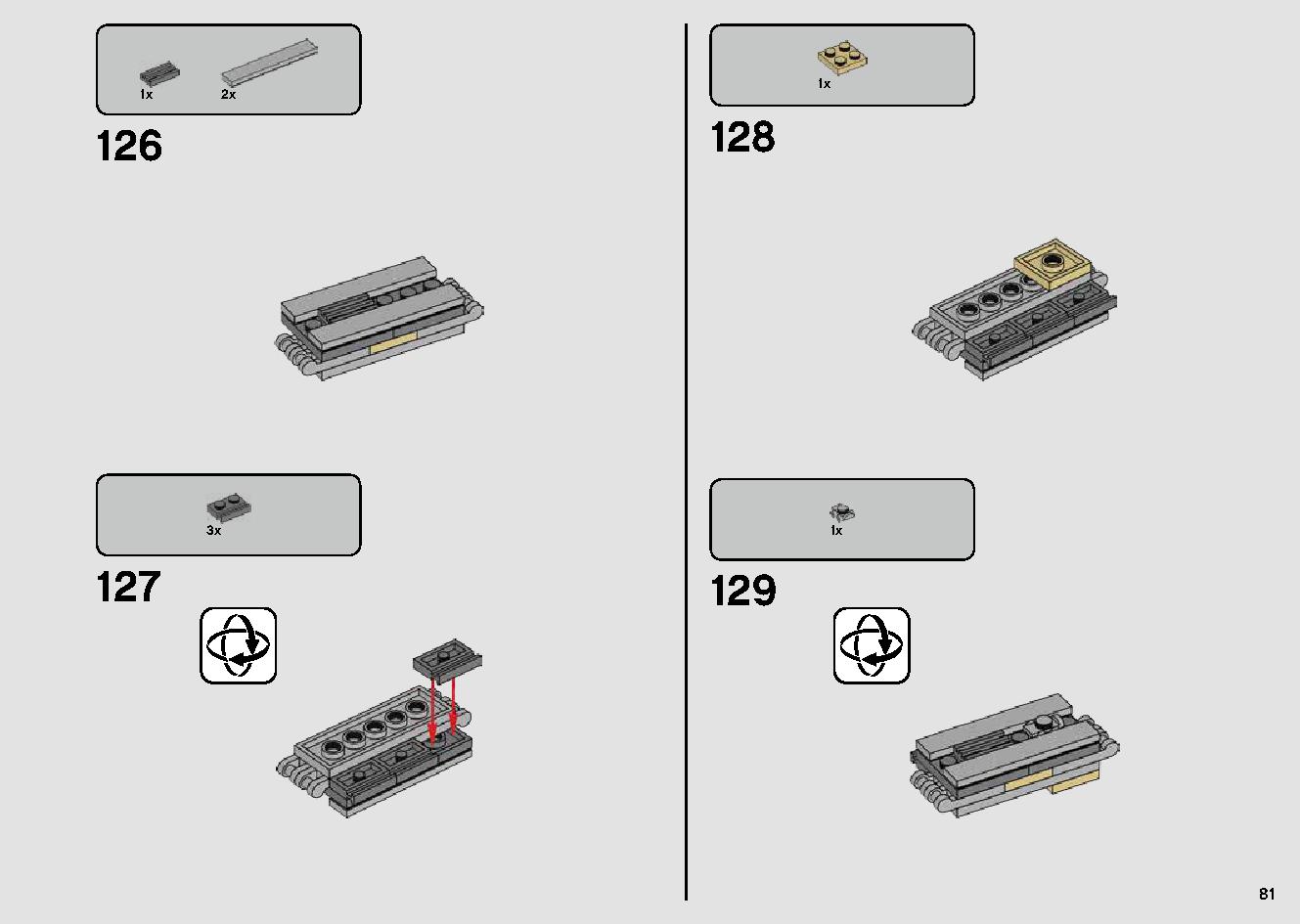 Millennium Falcon 75257 LEGO information LEGO instructions 81 page