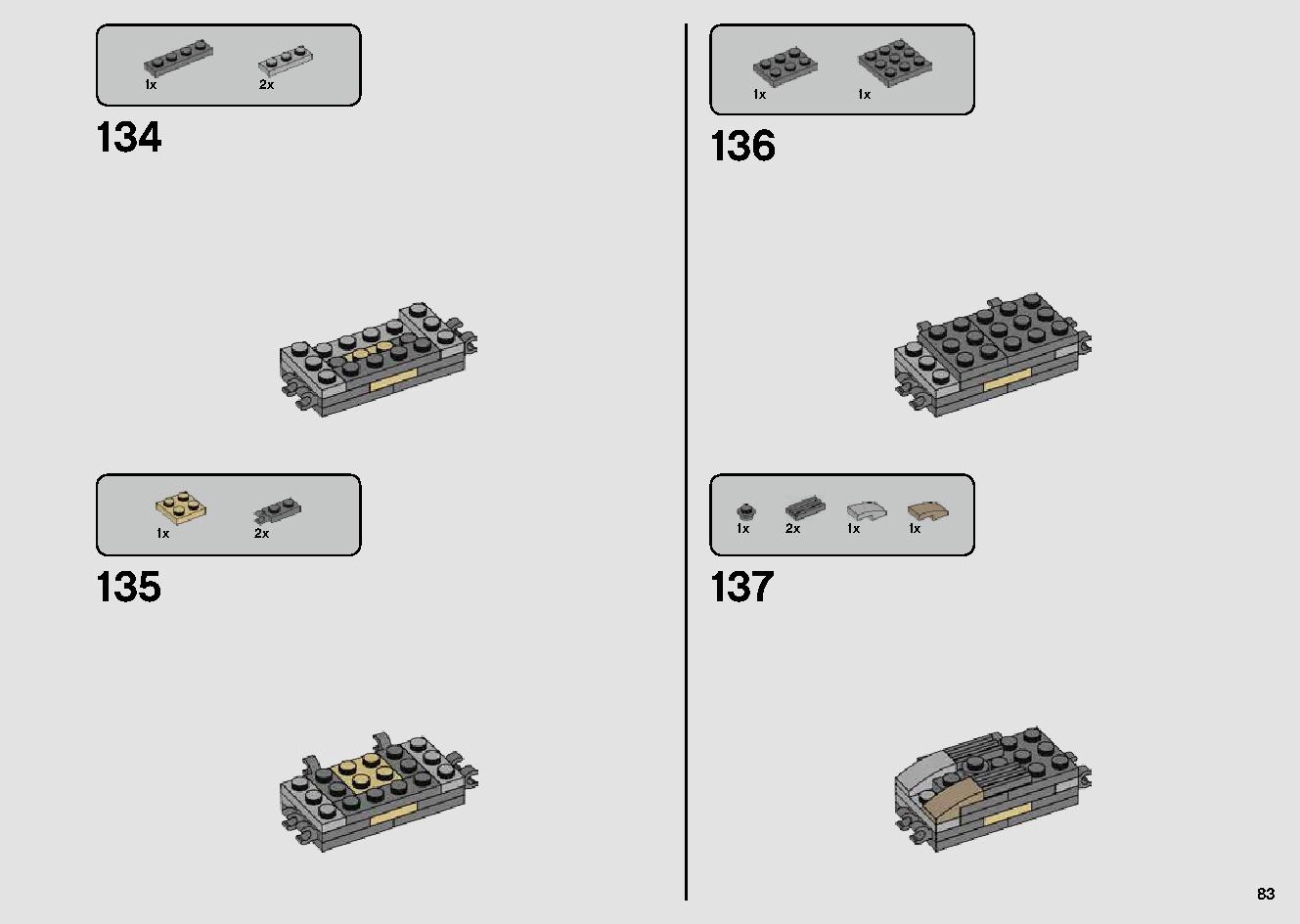 Millennium Falcon 75257 LEGO information LEGO instructions 83 page