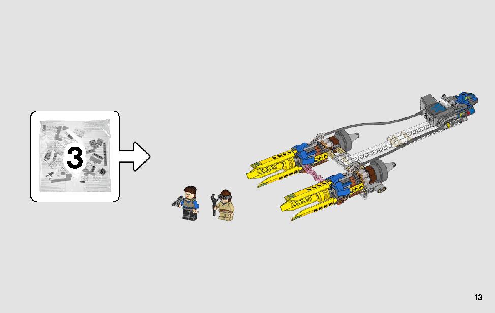Anakin's Podracer - 20th Anniversary Edition 75258 LEGO information LEGO instructions 13 page