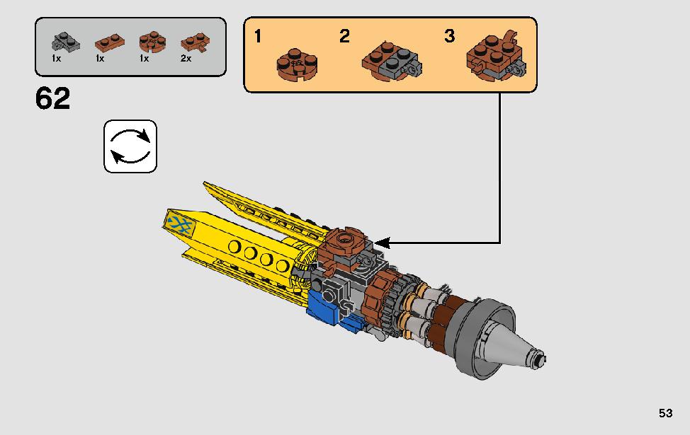 アナキンのポッドレーサー™ – 20周年記念モデル 75258 レゴの商品情報 レゴの説明書・組立方法 53 page