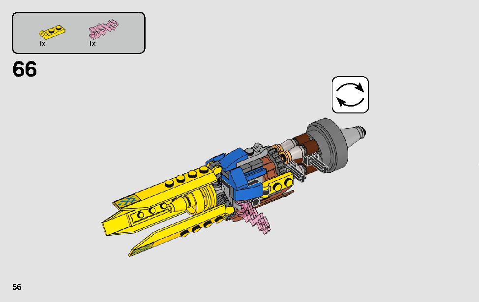 Anakin's Podracer - 20th Anniversary Edition 75258 LEGO information LEGO instructions 56 page