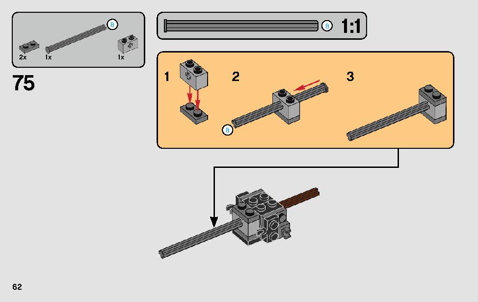 Anakin's Podracer - 20th Anniversary Edition 75258 LEGO information LEGO instructions 62 page