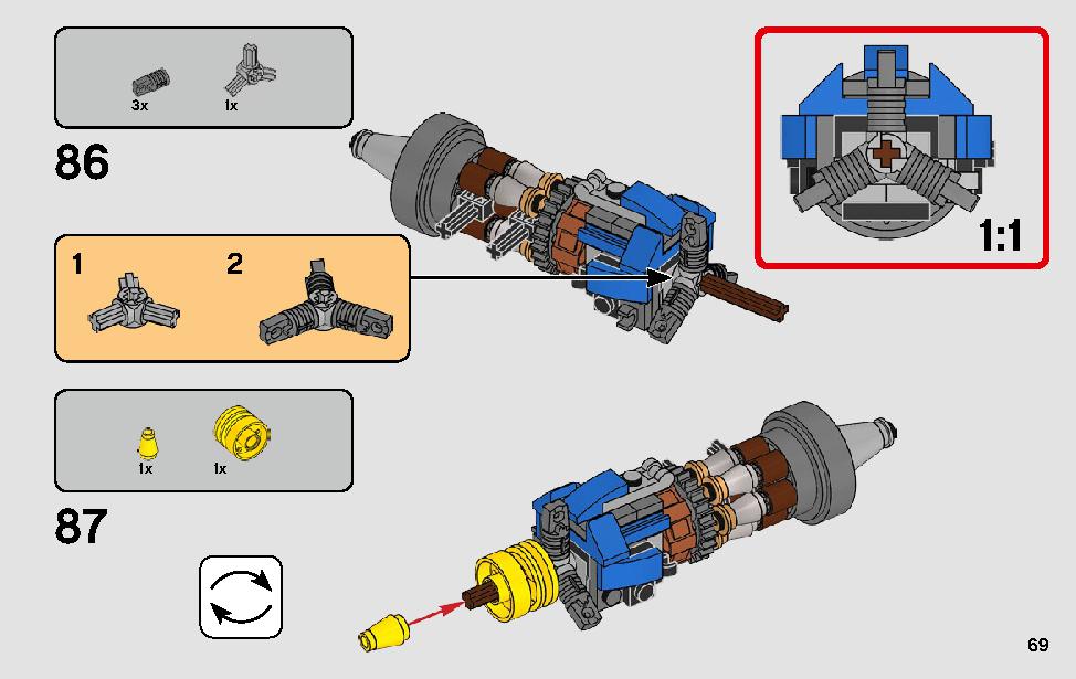 Anakin's Podracer - 20th Anniversary Edition 75258 LEGO information LEGO instructions 69 page