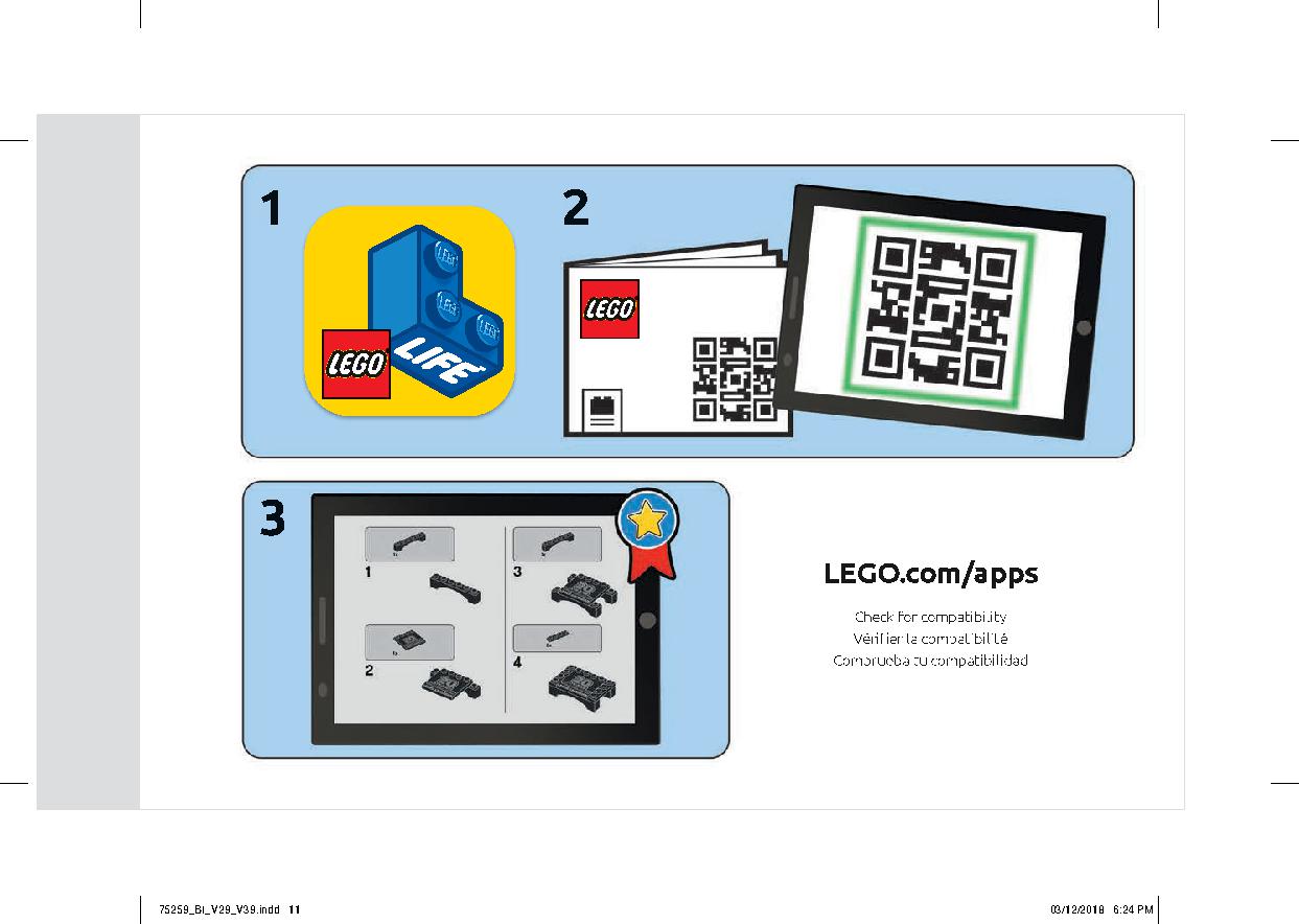 スノースピーダー™ – 20周年記念モデル 75259 レゴの商品情報 レゴの説明書・組立方法 11 page