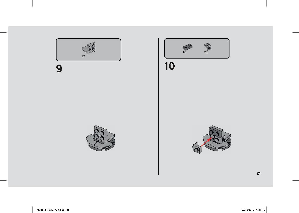 スノースピーダー™ – 20周年記念モデル 75259 レゴの商品情報 レゴの説明書・組立方法 21 page