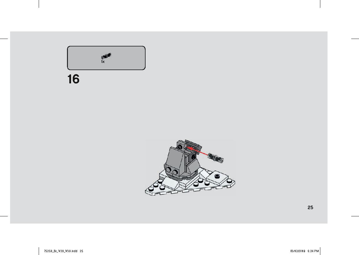 Snowspeeder - 20th Anniversary Edition 75259 LEGO information LEGO instructions 25 page