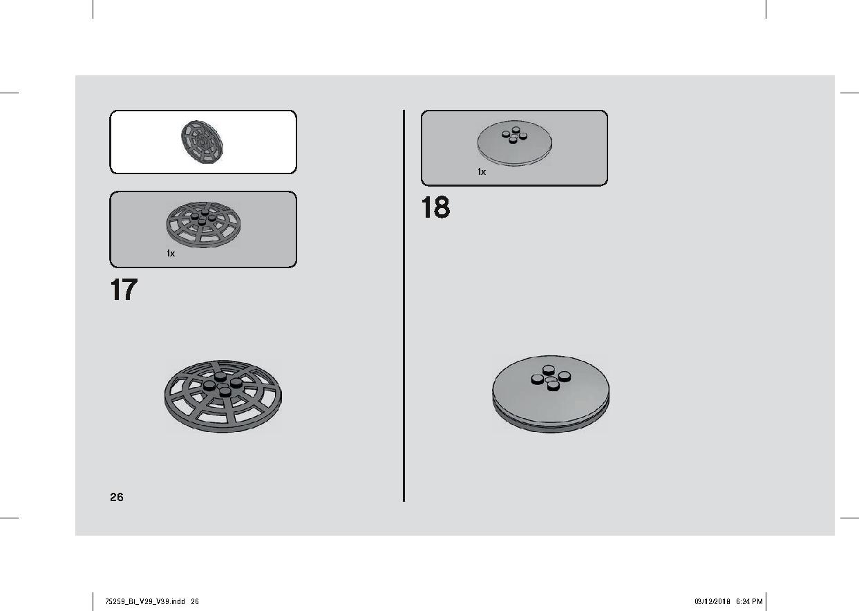 스노우스피더™ - 20주년 기념판 75259 레고 세트 제품정보 레고 조립설명서 26 page