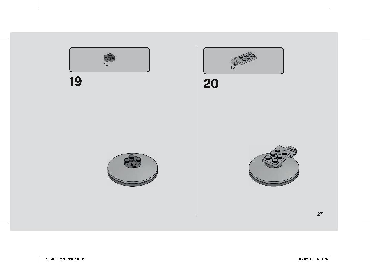스노우스피더™ - 20주년 기념판 75259 레고 세트 제품정보 레고 조립설명서 27 page