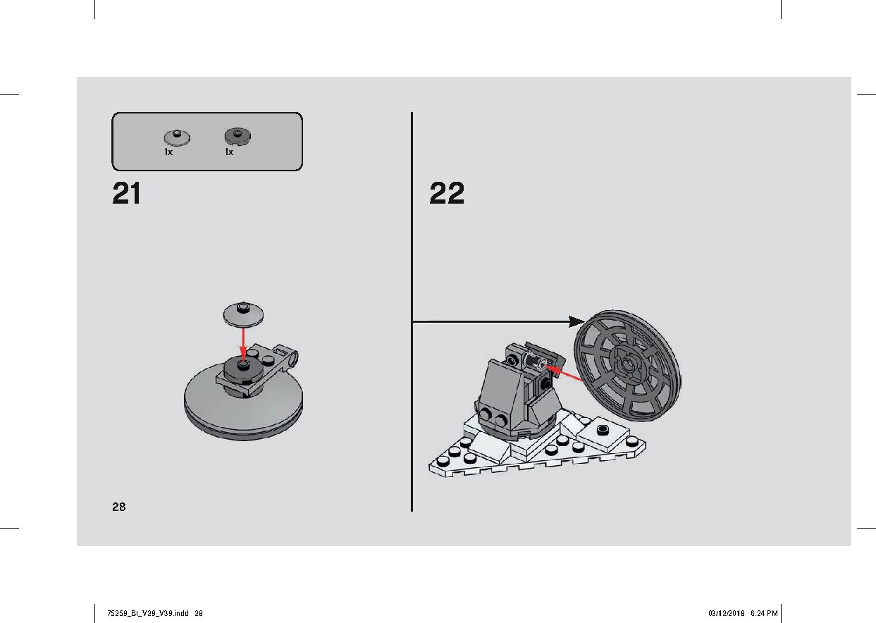 스노우스피더™ - 20주년 기념판 75259 레고 세트 제품정보 레고 조립설명서 28 page