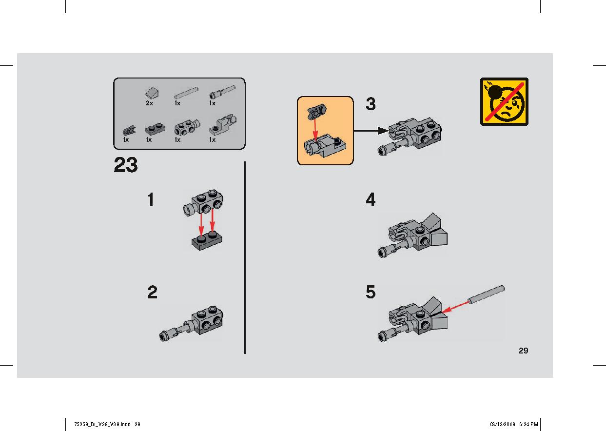 Snowspeeder - 20th Anniversary Edition 75259 LEGO information LEGO instructions 29 page