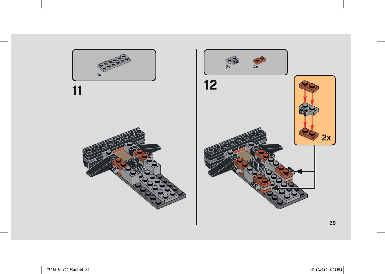 Snowspeeder - 20th Anniversary Edition 75259 LEGO information LEGO instructions 39 page