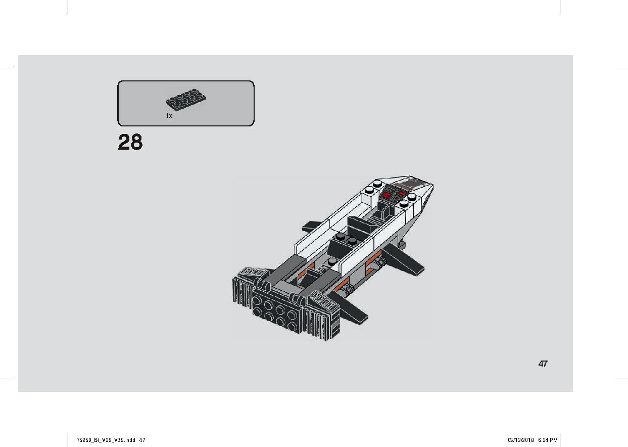 Snowspeeder - 20th Anniversary Edition 75259 LEGO information LEGO instructions 47 page