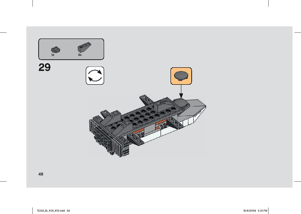 スノースピーダー™ – 20周年記念モデル 75259 レゴの商品情報 レゴの説明書・組立方法 48 page