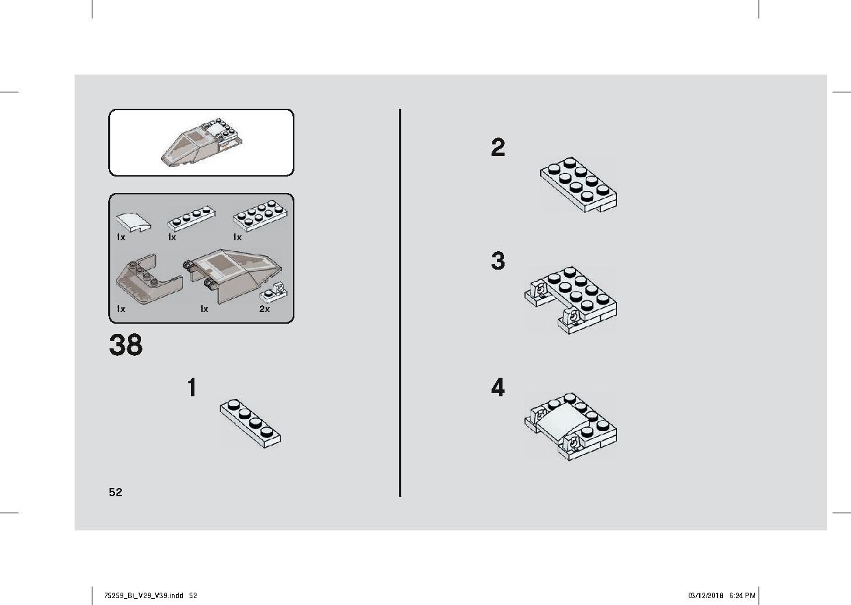 スノースピーダー™ – 20周年記念モデル 75259 レゴの商品情報 レゴの説明書・組立方法 52 page