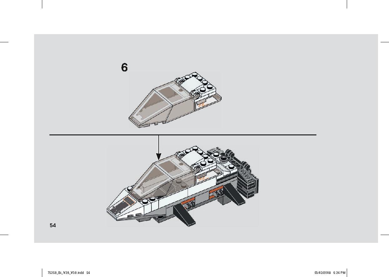 Snowspeeder - 20th Anniversary Edition 75259 LEGO information LEGO instructions 54 page