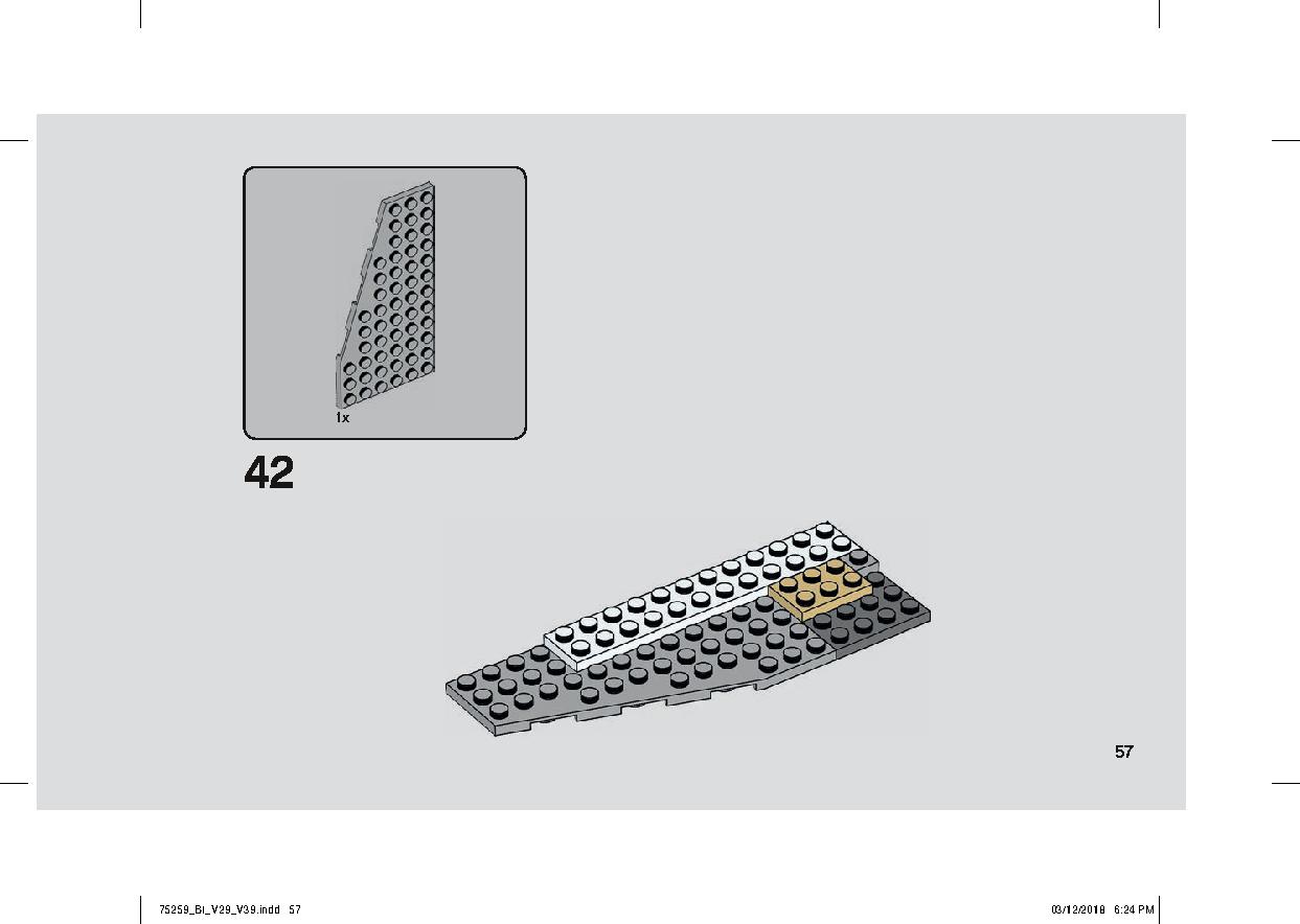 スノースピーダー™ – 20周年記念モデル 75259 レゴの商品情報 レゴの説明書・組立方法 57 page