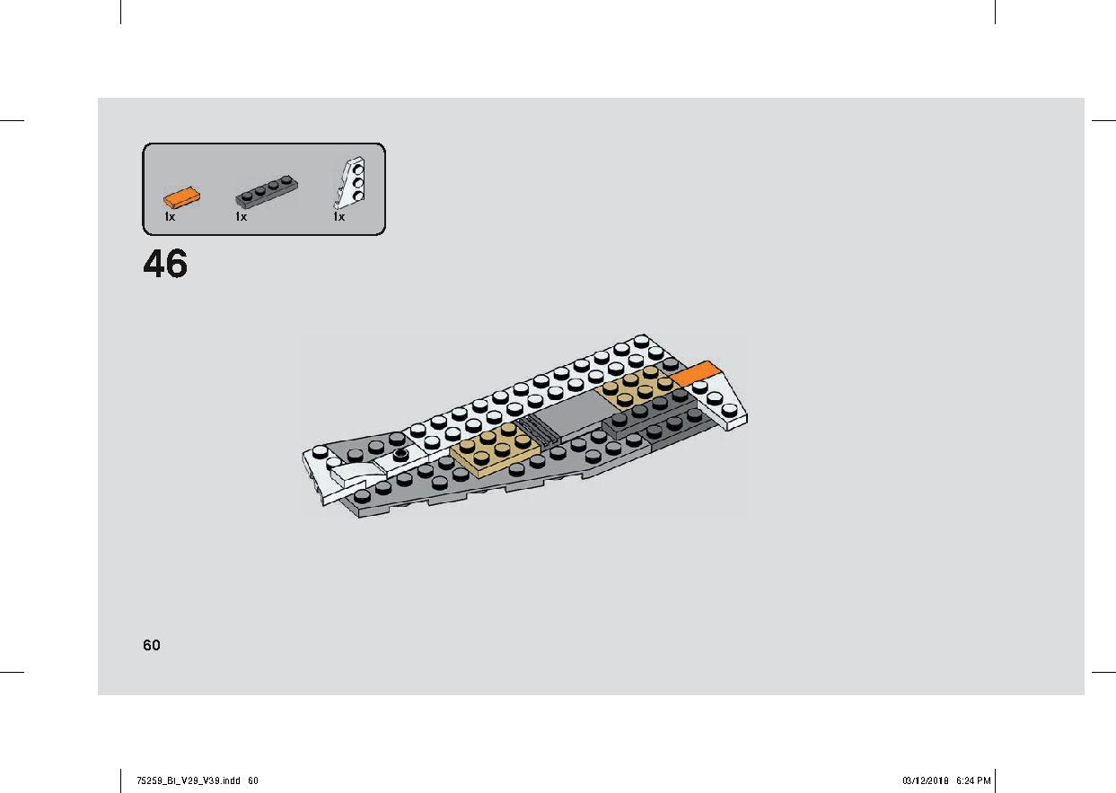 Snowspeeder - 20th Anniversary Edition 75259 LEGO information LEGO instructions 60 page
