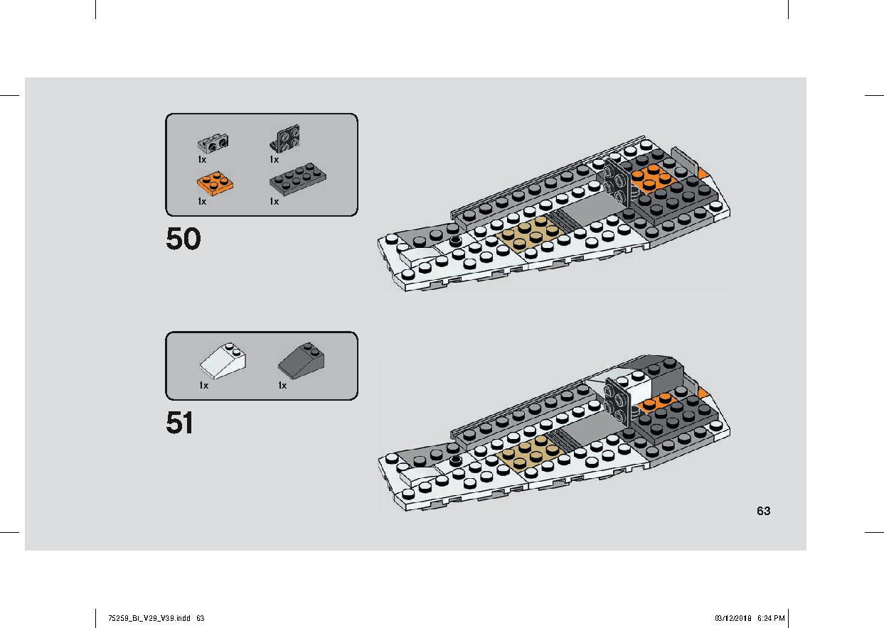 Snowspeeder - 20th Anniversary Edition 75259 LEGO information LEGO instructions 63 page