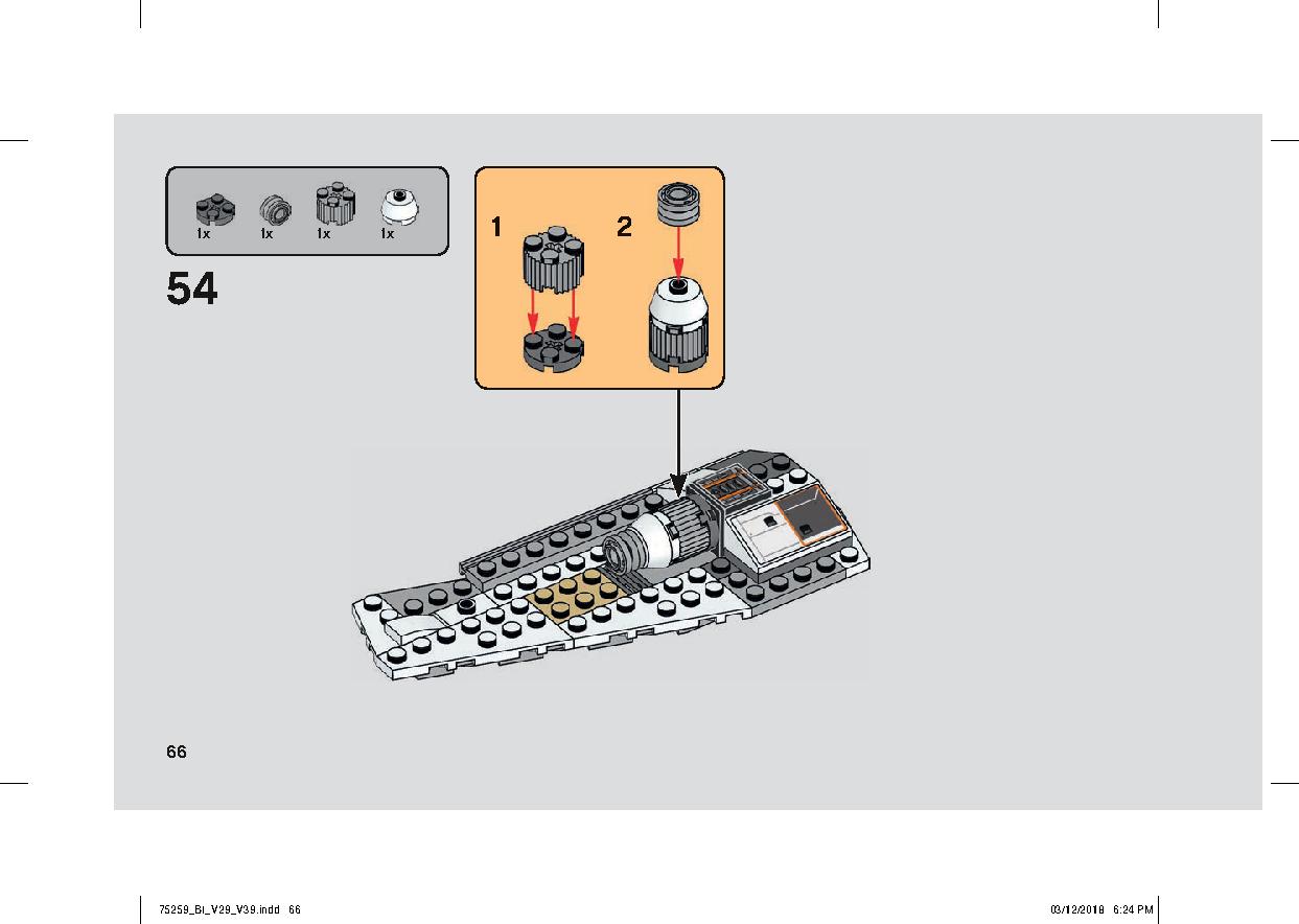 スノースピーダー™ – 20周年記念モデル 75259 レゴの商品情報 レゴの説明書・組立方法 66 page