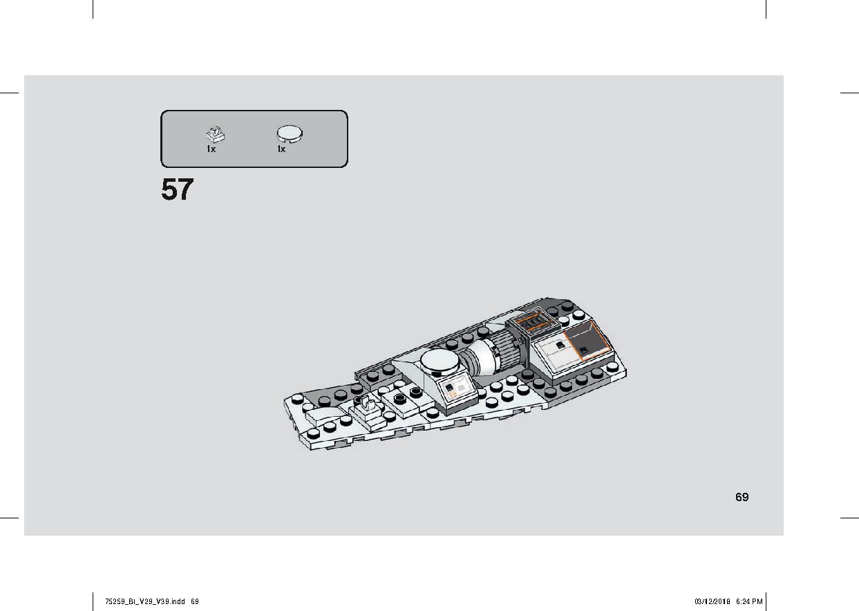 스노우스피더™ - 20주년 기념판 75259 레고 세트 제품정보 레고 조립설명서 69 page
