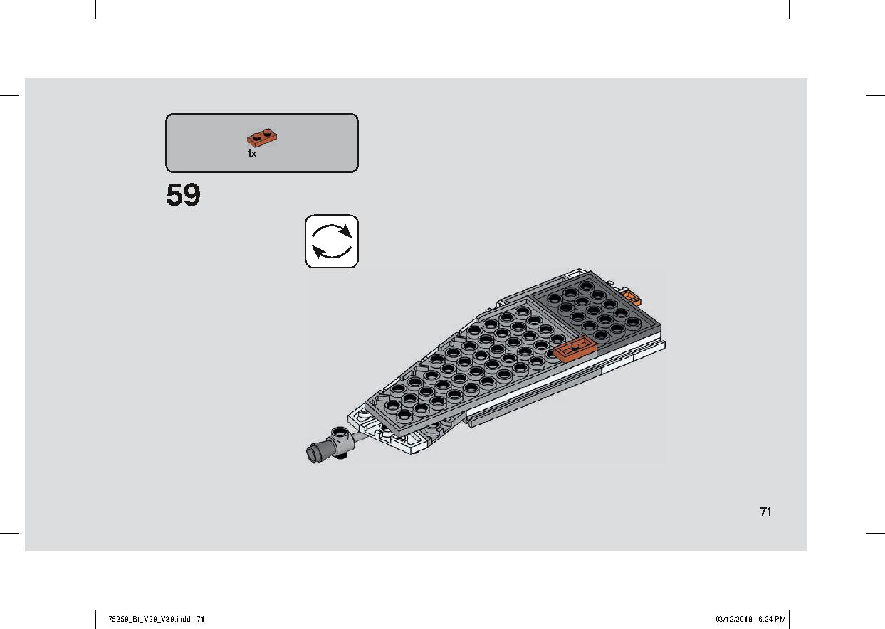스노우스피더™ - 20주년 기념판 75259 레고 세트 제품정보 레고 조립설명서 71 page