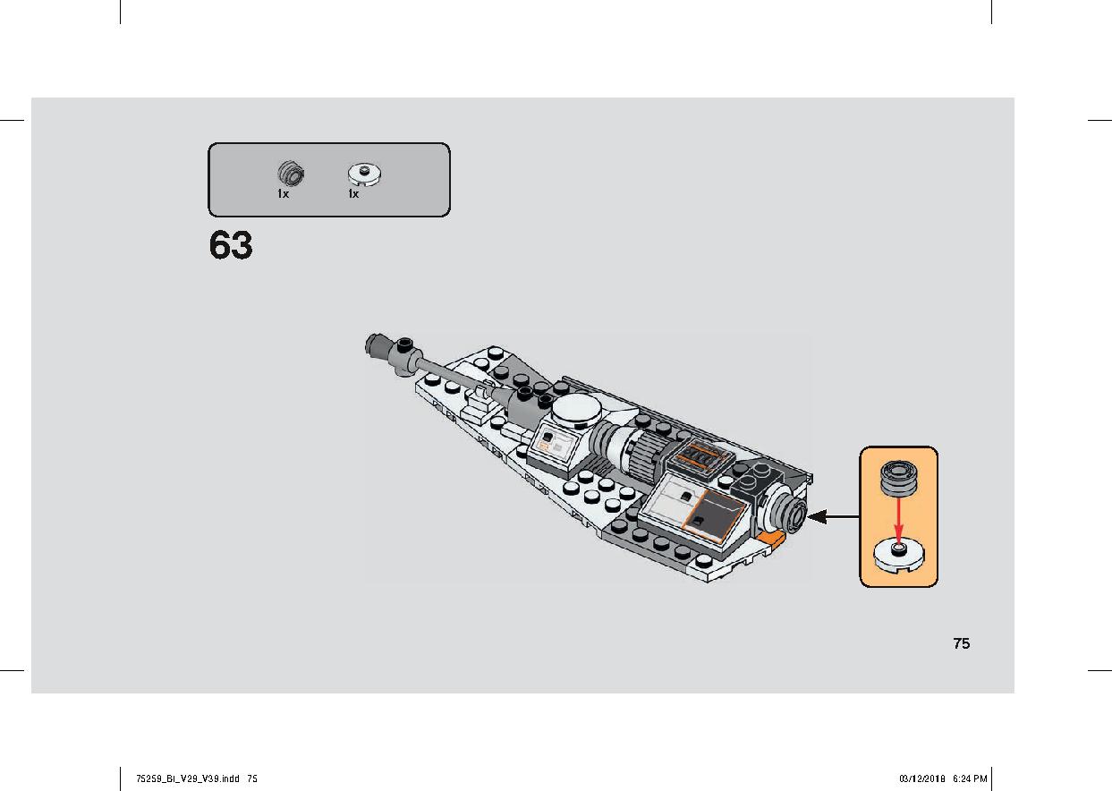 스노우스피더™ - 20주년 기념판 75259 레고 세트 제품정보 레고 조립설명서 75 page