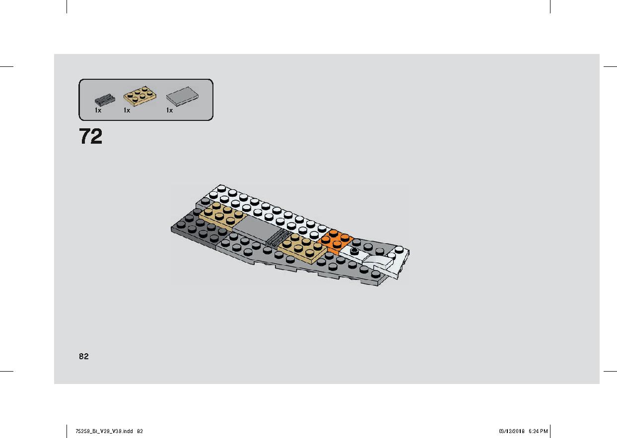 スノースピーダー™ – 20周年記念モデル 75259 レゴの商品情報 レゴの説明書・組立方法 82 page