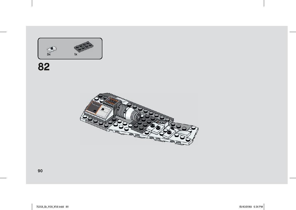 スノースピーダー™ – 20周年記念モデル 75259 レゴの商品情報 レゴの説明書・組立方法 90 page