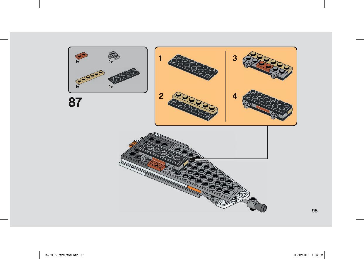 Snowspeeder - 20th Anniversary Edition 75259 LEGO information LEGO instructions 95 page