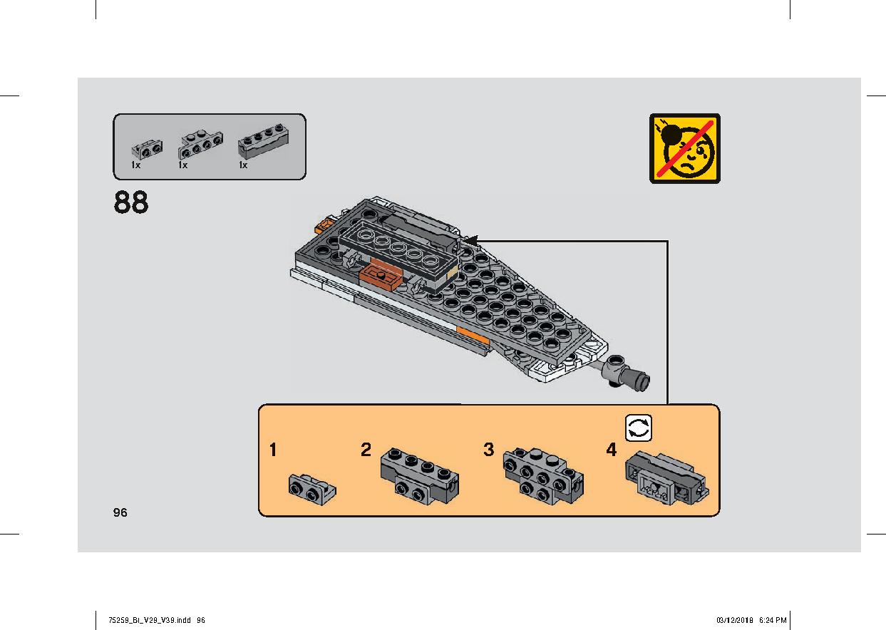 スノースピーダー™ – 20周年記念モデル 75259 レゴの商品情報 レゴの説明書・組立方法 96 page