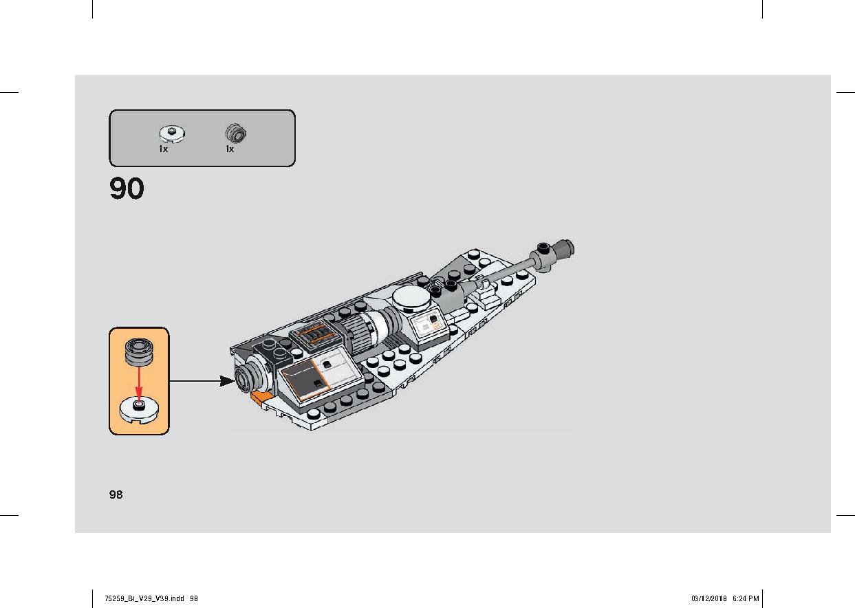 스노우스피더™ - 20주년 기념판 75259 레고 세트 제품정보 레고 조립설명서 98 page