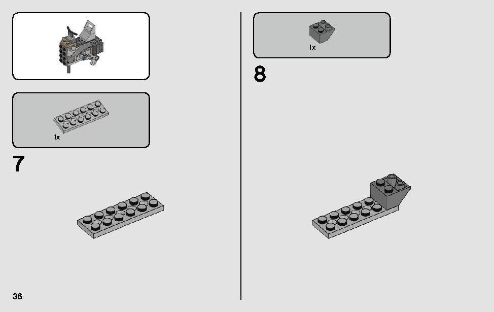 クローン・スカウト・ウォーカー™ – 20周年記念モデル 75261 レゴの商品情報 レゴの説明書・組立方法 36 page