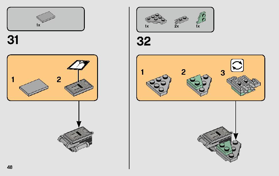 クローン・スカウト・ウォーカー™ – 20周年記念モデル 75261 レゴの商品情報 レゴの説明書・組立方法 48 page