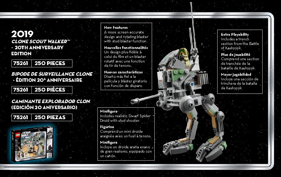 Clone Scout Walker - 20th Anniversary Edition 75261 LEGO information LEGO instructions 5 page