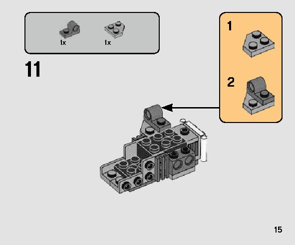 Yウイング・スターファイター™ マイクロファイター 75263 レゴの商品情報 レゴの説明書・組立方法 15 page