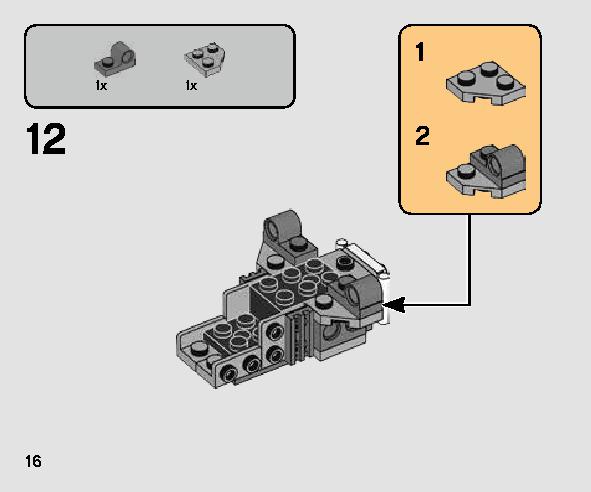 Yウイング・スターファイター™ マイクロファイター 75263 レゴの商品情報 レゴの説明書・組立方法 16 page