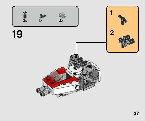 Yウイング・スターファイター™ マイクロファイター 75263 レゴの商品情報 レゴの説明書・組立方法 23 page