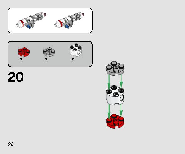 Yウイング・スターファイター™ マイクロファイター 75263 レゴの商品情報 レゴの説明書・組立方法 24 page