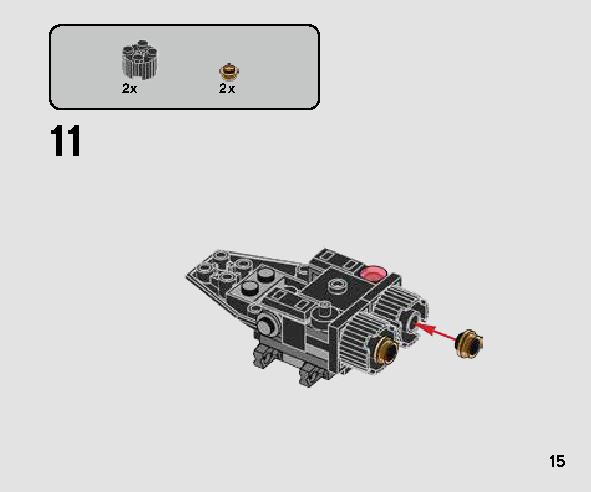 Kylo Ren's Shuttle Microfighter 75264 LEGO information LEGO instructions 15 page