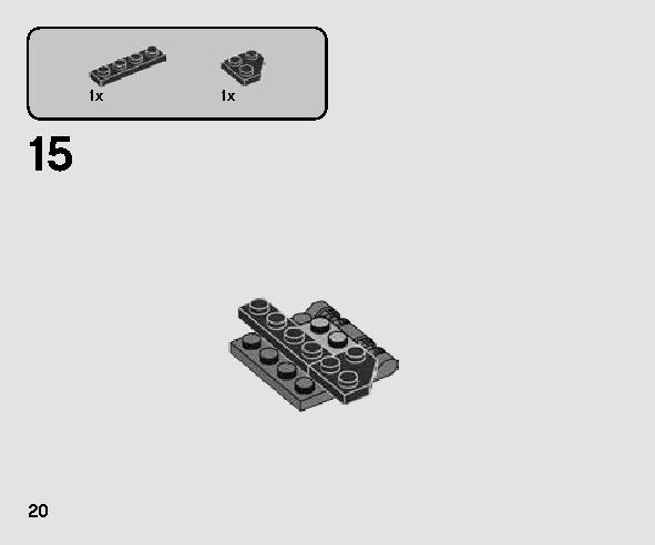 カイロ・レンのコマンド・シャトル™ マイクロファイター 75264 レゴの商品情報 レゴの説明書・組立方法 20 page