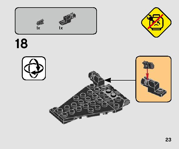 カイロ・レンのコマンド・シャトル™ マイクロファイター 75264 レゴの商品情報 レゴの説明書・組立方法 23 page