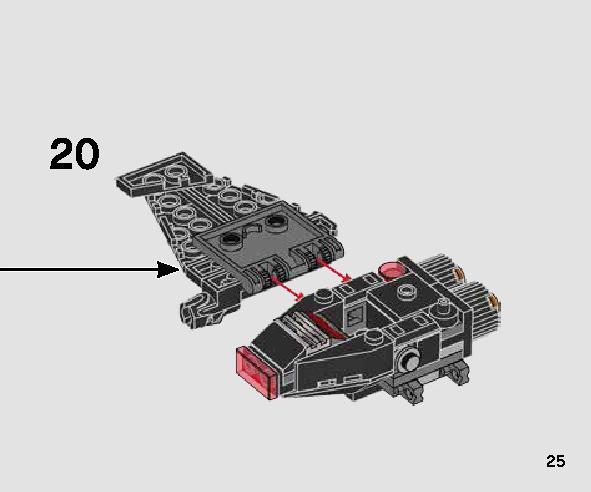 カイロ・レンのコマンド・シャトル™ マイクロファイター 75264 レゴの商品情報 レゴの説明書・組立方法 25 page