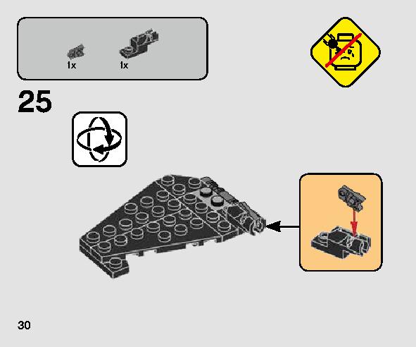 カイロ・レンのコマンド・シャトル™ マイクロファイター 75264 レゴの商品情報 レゴの説明書・組立方法 30 page