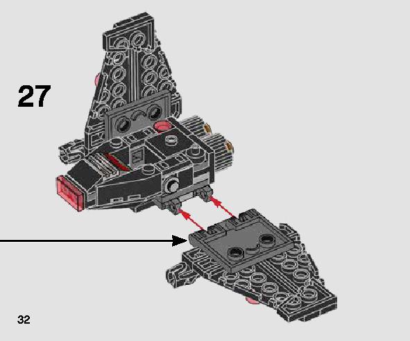 カイロ・レンのコマンド・シャトル™ マイクロファイター 75264 レゴの商品情報 レゴの説明書・組立方法 32 page