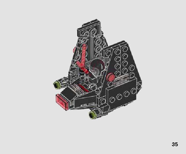 Kylo Ren's Shuttle Microfighter 75264 LEGO information LEGO instructions 35 page