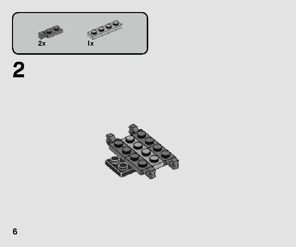 Kylo Ren's Shuttle Microfighter 75264 LEGO information LEGO instructions 6 page