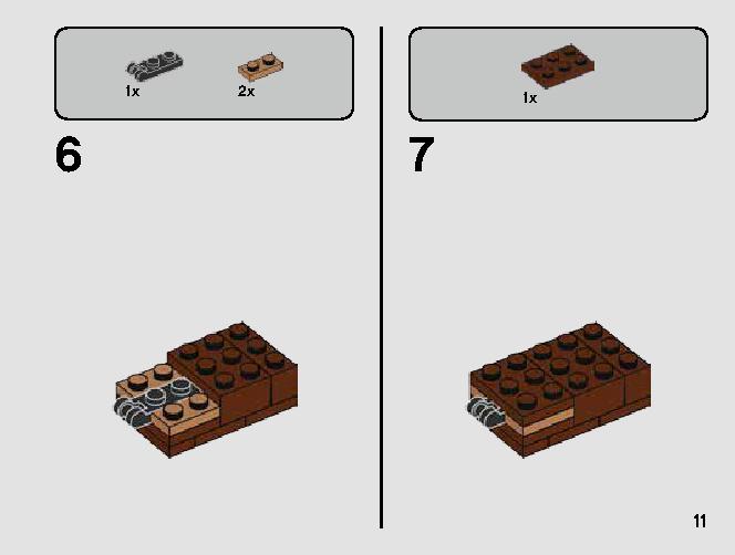 T-16 Skyhopper vs. Bantha Microfighters 75265 LEGO information LEGO instructions 11 page